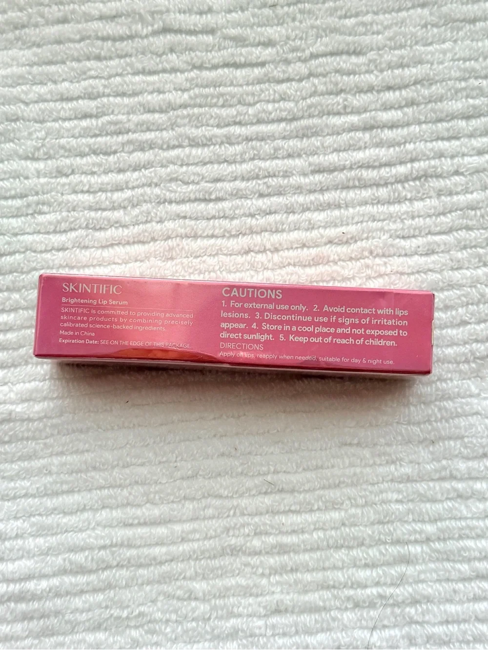 SKINTIFIC Brightening Lip Serum (BNIB - Sealed) Clear 00